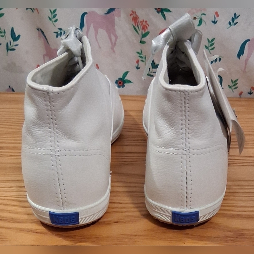 NWT RARE 1991 Korean Made Keds Starlight HiTop White Leather Sneaker Shoe SZ 10M - Picture 5 of 13